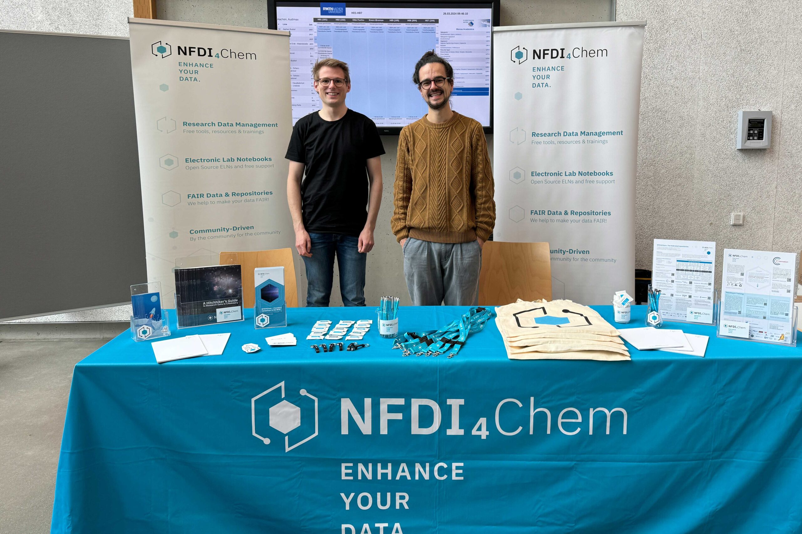NFDI4Chem-Booth at the Bunsen-Tagung-Aachen 2024