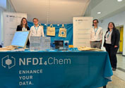 NFDI4Chem-Booth at the Chemie-Dozenten-Tagung 2024 in Aachen.