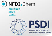 Logos of NFDI4Chem and PSDI together